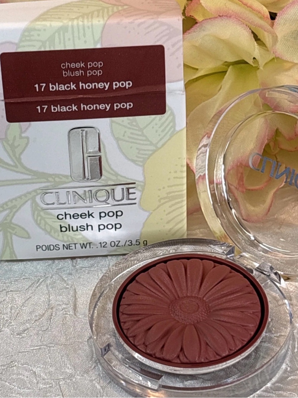 Clinique Cheek Pop Blush - 17 Black Honey Pop - 0.12 oz/3.5g Full Size NIB
